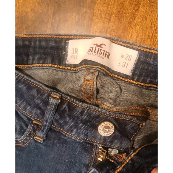 Hollister 3R Skinny Jeans Size W26 L31 Dark blue - Picture 8 of 15